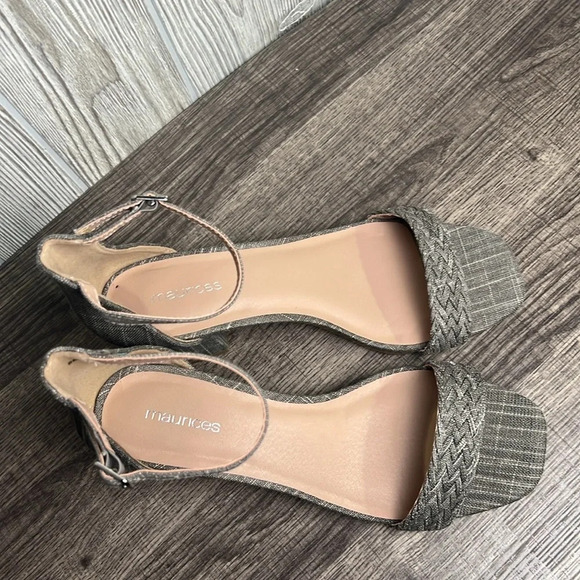 Maurice’s Roxy Braided Strap Heel Sandal Size 8 - Picture 3 of 5
